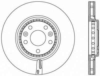 OPEN PARTS bda254720 -  Тормозной диск